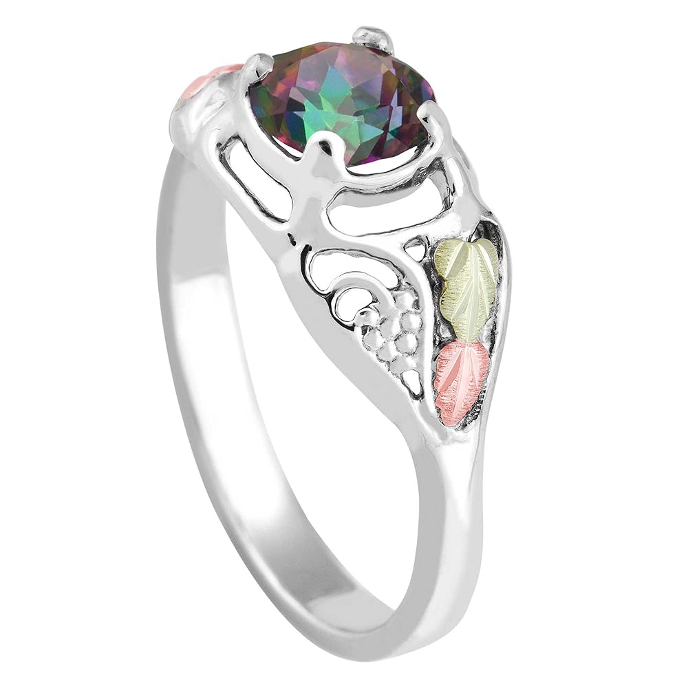 Amazon.com: Mystic Fire Topaz Ring, Sterling Silver, 12k